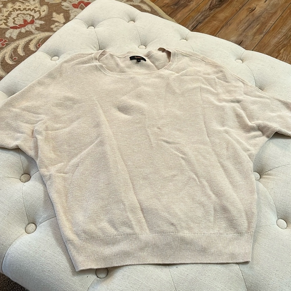 Quince cotton cashmere dolman sweater
